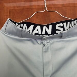Nike swingman baseball pants - gray with black piping- size medium-